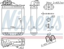 Heizung 707301 NISSENS für DACIA RENAULT