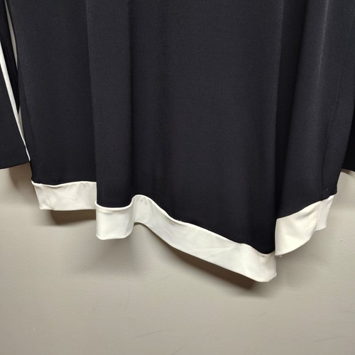 Chico's Easywear Tunika Top Damen Gr. 2 (L) schwarz weiß entspannt lässig bescheiden - Bild 4 von 8