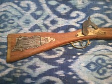 Vtg Toy Cap Gun Flintlock Musket Kentucky Rifle Muzzleloader Civil War Collector