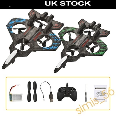 360° Flip RC AirPlane Toy Drone Remote Control Glider Jet Flying 2.4G LED Light