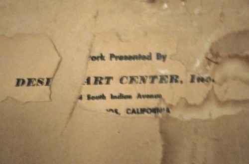 Dipinto originale deserto Plein Air dell'artista zona Palm Springs Evelyn Carter - Foto 3 di 4