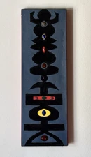 Vintage Original Abstract Tribal Art Signed John Taylor