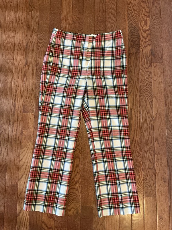 Brand NEw With Tags Jcrew Tartan Pants Christmas Holiday Women Size P2