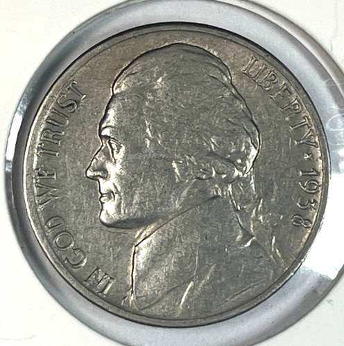 1938 S JEFFERSON NICKEL ZIRKULIERT !!! O290