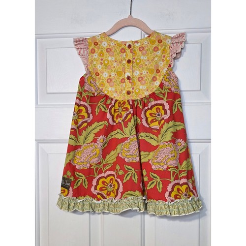 Matilda Jane Serendipity Loretta Flutter Dress Size 4 Multicolor - Picture 2 of 4