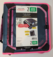 ACCO Five Star Zipper Binder, 2 Inch 3-Ring Binder, 6 Pocket 580 Sheet Capacity