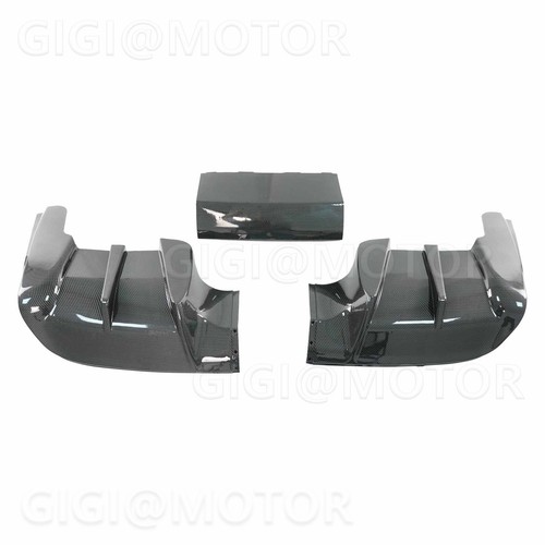 Difusor de parachoques trasero de aleta de tiburón de fibra de carbono para Chevrolet Corvette C5 1997-2004 - Imagen 3 de 11