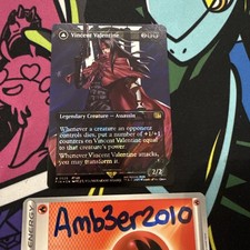 Vincent Valentine Borderless Surge Foil, MTG Single, FIN 0528 Near Mint