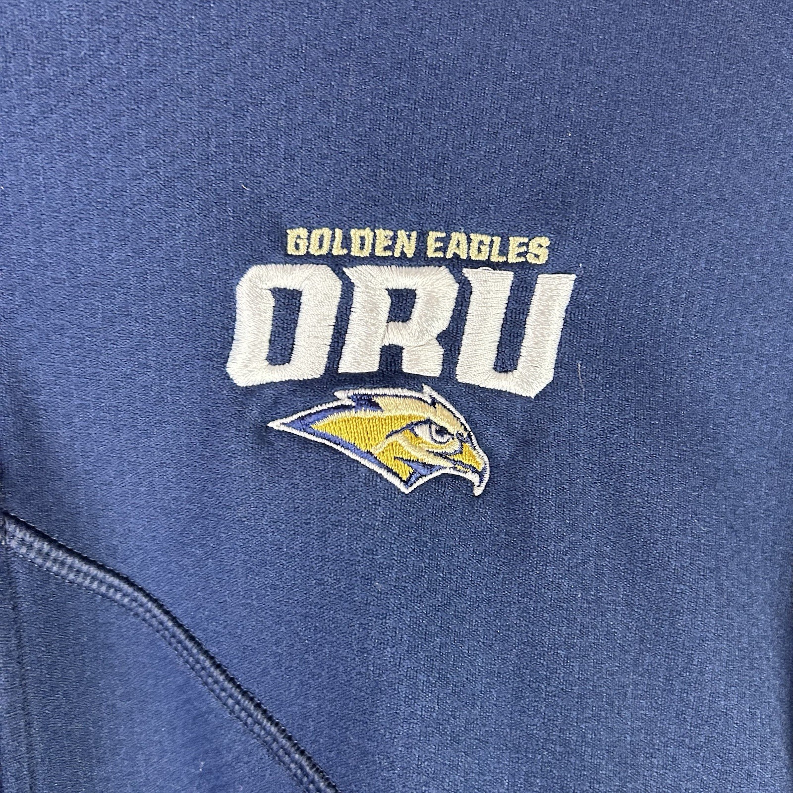 SACAI X NIKE Maglione Nike Oral Roberts Gol Eagles ORU 1 4 Zip Dri Fit Blu Navy Large