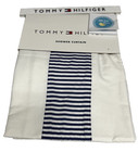 Tommy Hilfiger Shower Curtain Blue White Madison Oxford Cotton/Poly 70 x 72 New