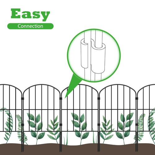 Dekorative Gartenzaunblenden 10 Fuß Rostfrei Metall Hundebarriere Außendeko - Bild 3 von 7