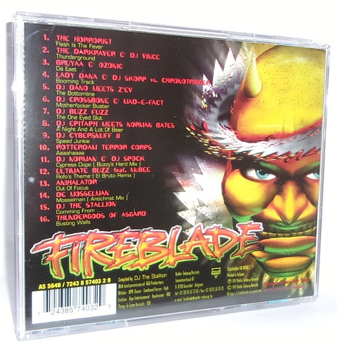 Fireblade (CD, 1997) Compilation, Electronic Hardcore Gabber by DJ The Stallion. - Picture 2 of 3