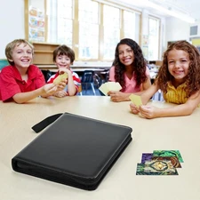 9-Pocket Card Binder - 900 Card Capacity, Waterproof Zipper Case