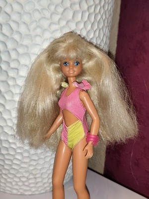Ca2) Alte Barbie Mattel hier: Wet ' N Wild Skipper in original Badeanzug 1989