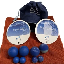 MELT Method Hand & Foot Therapy Ball Kit 8 Balls &Instruction & Bunion Band