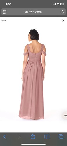 Brand New Ladies Bridesmaid Dress By Azazie Dusty Rose - Picture 9 of 10