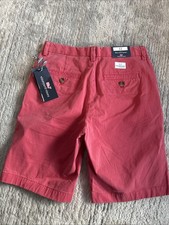 Vineyard Vines Shorts Classic Fit Stretch Jetty Red Salmon 9" Boys Size 12 NWT
