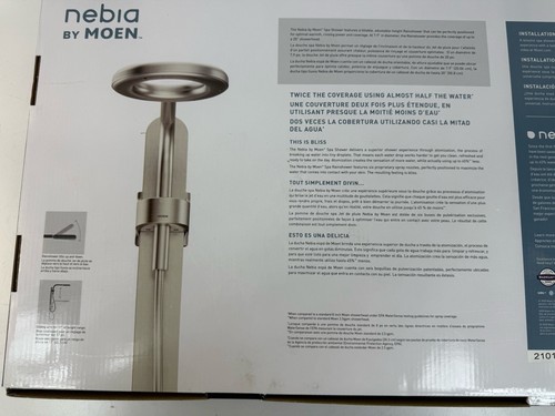 Nebia by Moen N207C0SRN (Brushed Nickel) Rain Showerhead Shower (Complete, New) - Picture 3 of 5