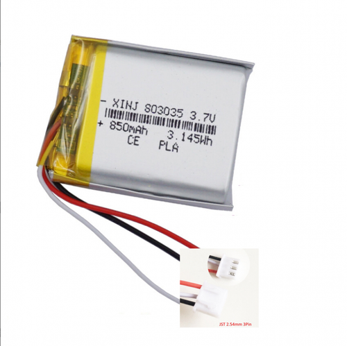 Batería Li 3.7V 850mAh 3.14Wh Conector JST 3Pin Termistor NTC 803035 - Imagen 14 de 20
