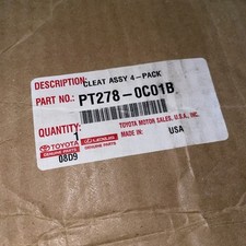 New Toyota Tundra Cleat Assy 4-Pack PT278-0C01B 2007-2014 OEM Genuine
