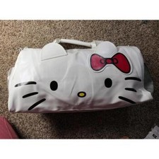 Hello Kitty White Duffle Bag with Red Bow