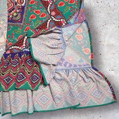 Umgee Patchwork Print Floral Paisley Kimono Oversized M/L Medium Large Topper - Picture 7 of 11