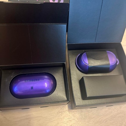 Écouteurs sans fil SAMSUNG GALAXY BTS violet K-Pop limité - Photo 4 sur 6