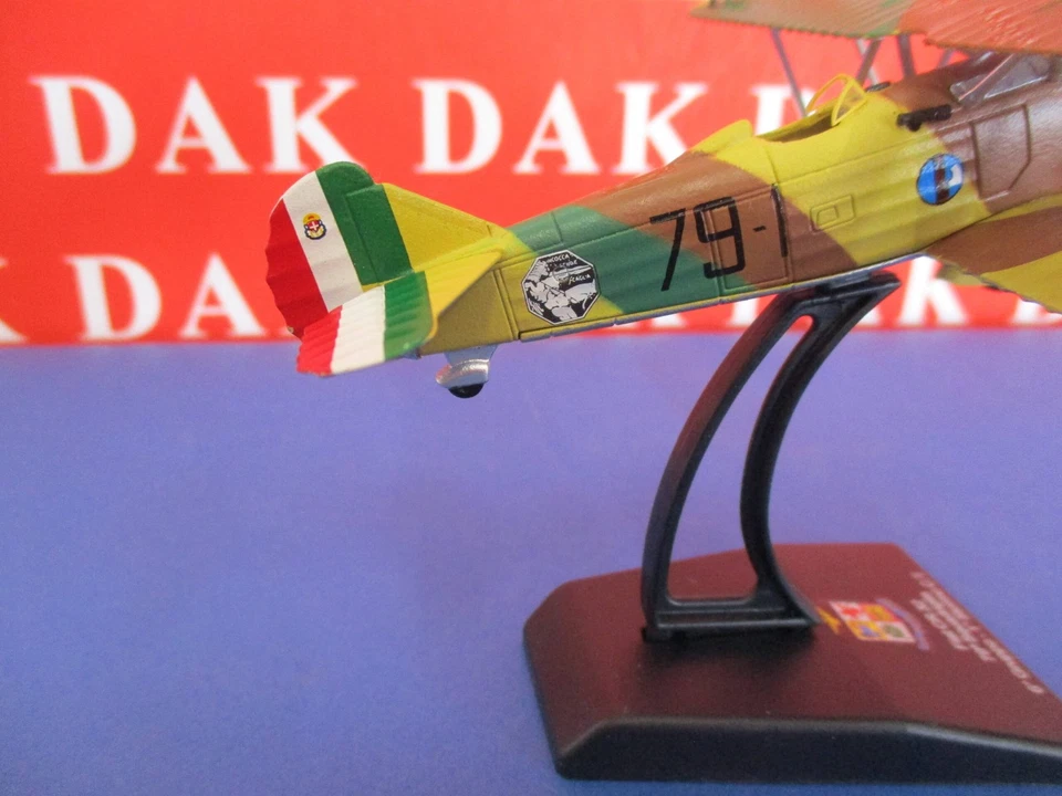 Die cast 1/72 Modellino Aereo Aircraft Fiat CR.32 79 Squadriglia 6 Gruppo 1 Stor - Immagine 4 di 4
