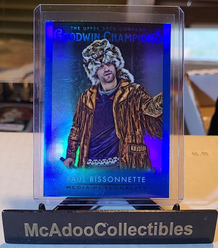 2021 Goodwin Champions Paul Bissonnette Blue Refractor Media Personality
