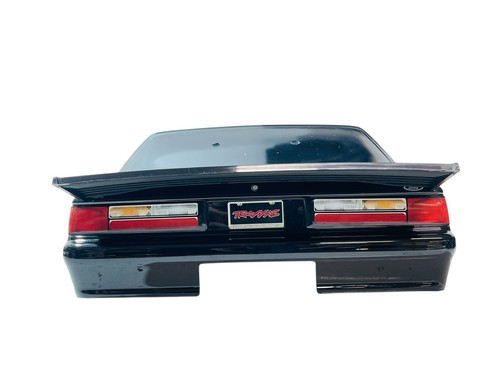 New Traxxas Drag Slash Mustang Black Painted Body w/ Wing Side Mirrors - Picture 5 of 7