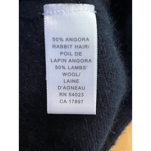 Banana Republic Women's Cardigan Sweater. Black. Rabbit Hair & Wool XL - Picture 4 of 7