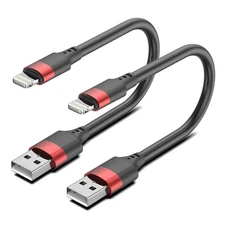 6 Inch iPhone Charger Cord, MFi Certified Short USB to Lightning Cable 0.5 FT 