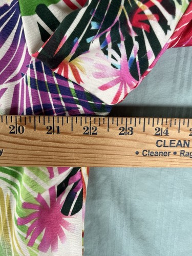 Chico's Multicolored Bright Floral Blazer/Jacket Colorful Size 3 Stylish Classic - Picture 8 of 9