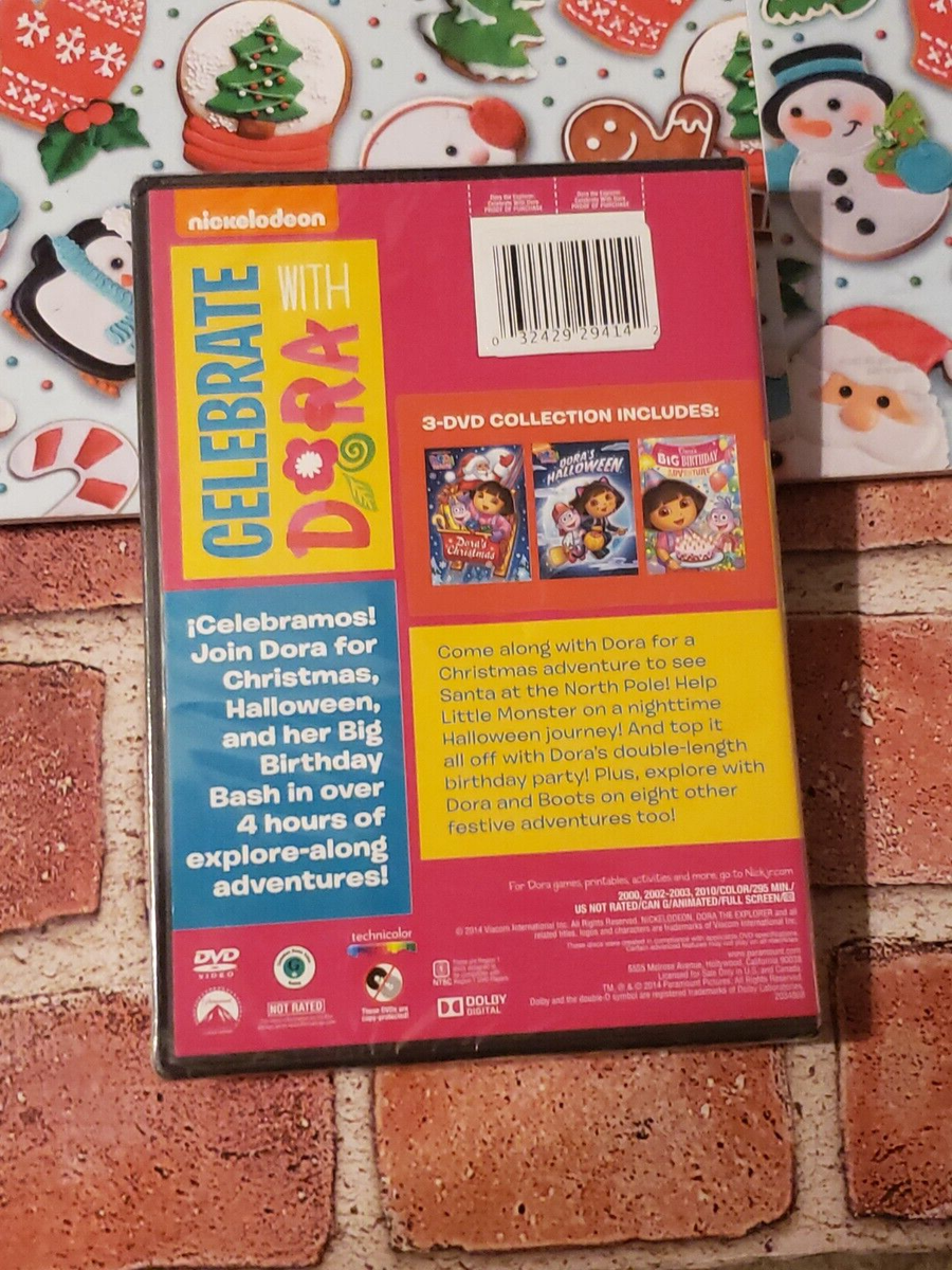 NICKELODEON - CELEBRATE WITH DORA - BOXED SET - DVD - 3 DISC SET