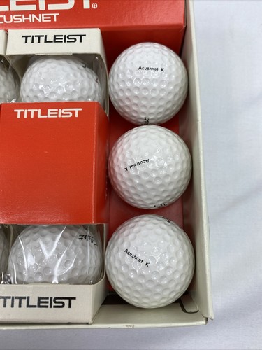 12 Vintage Unused 1970's Titleist Acushnet Golf Balls Marked Acushnet K - Picture 4 of 9