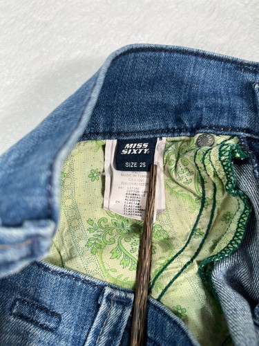 Rare Y2K Vintage Miss Sixty Collection Italy Jeans M Rolan Disco Ball Low Rise - Bild 16 von 24