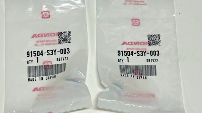 2-Pc Pk Genuine Honda Insight (2000-2006) Clip Piller Garnish 91504-S3Y-003