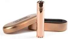 1 x Full Size Refillable Metal Clipper Lighter Brushed Rose Gold with Gift Box
