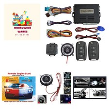 Car Alarm System with Remote Start  Push to Start Ignition Kit Engine Button