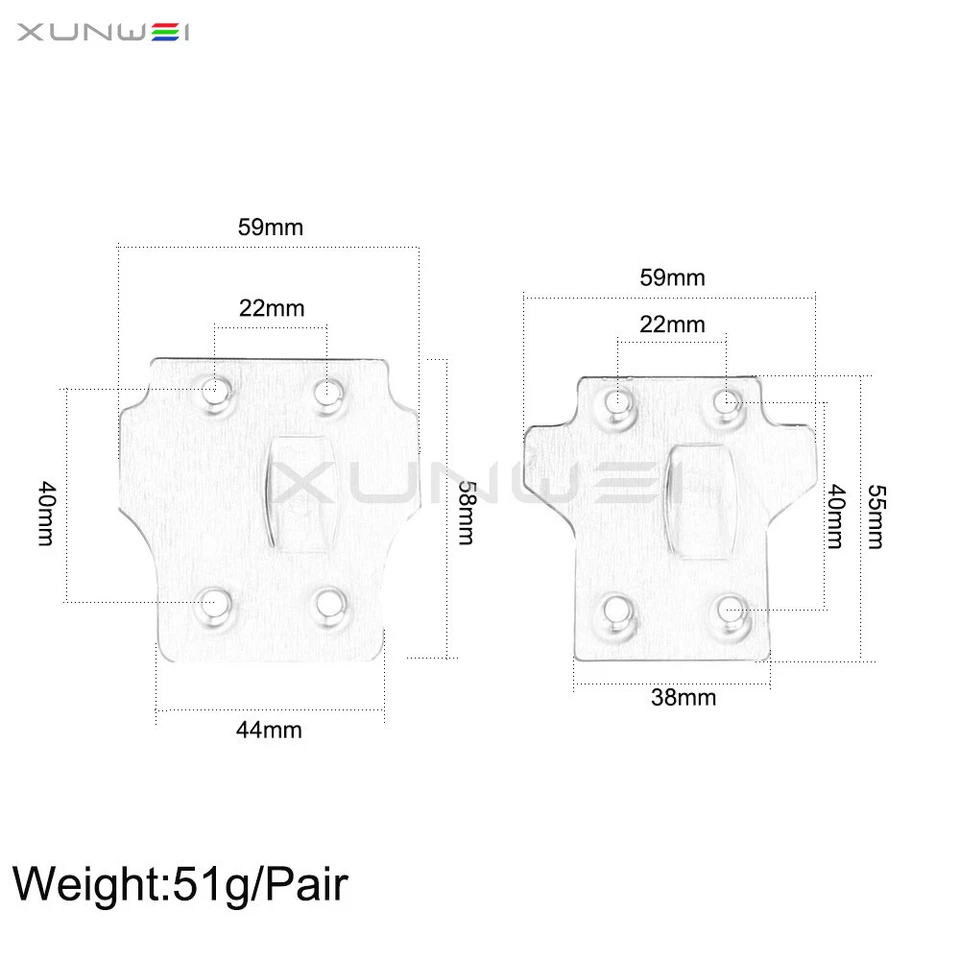Front+Rear Stainless Steel Skid plate Chassis Armor for 1/8 RC ARRMA 6S Kraton - Image 3 of 4