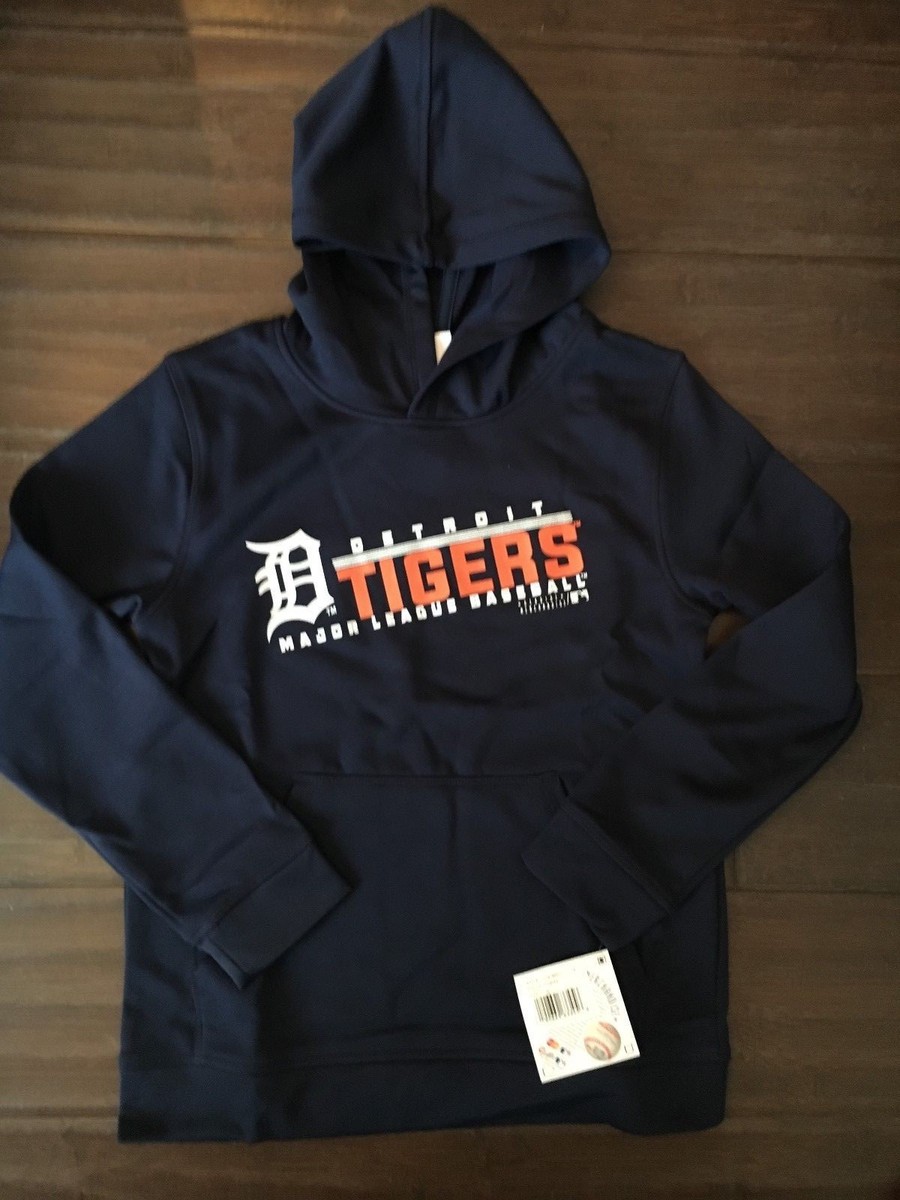 Detroit Tigers NEW Youth Small Hooded Logo Sweatshirt MLB