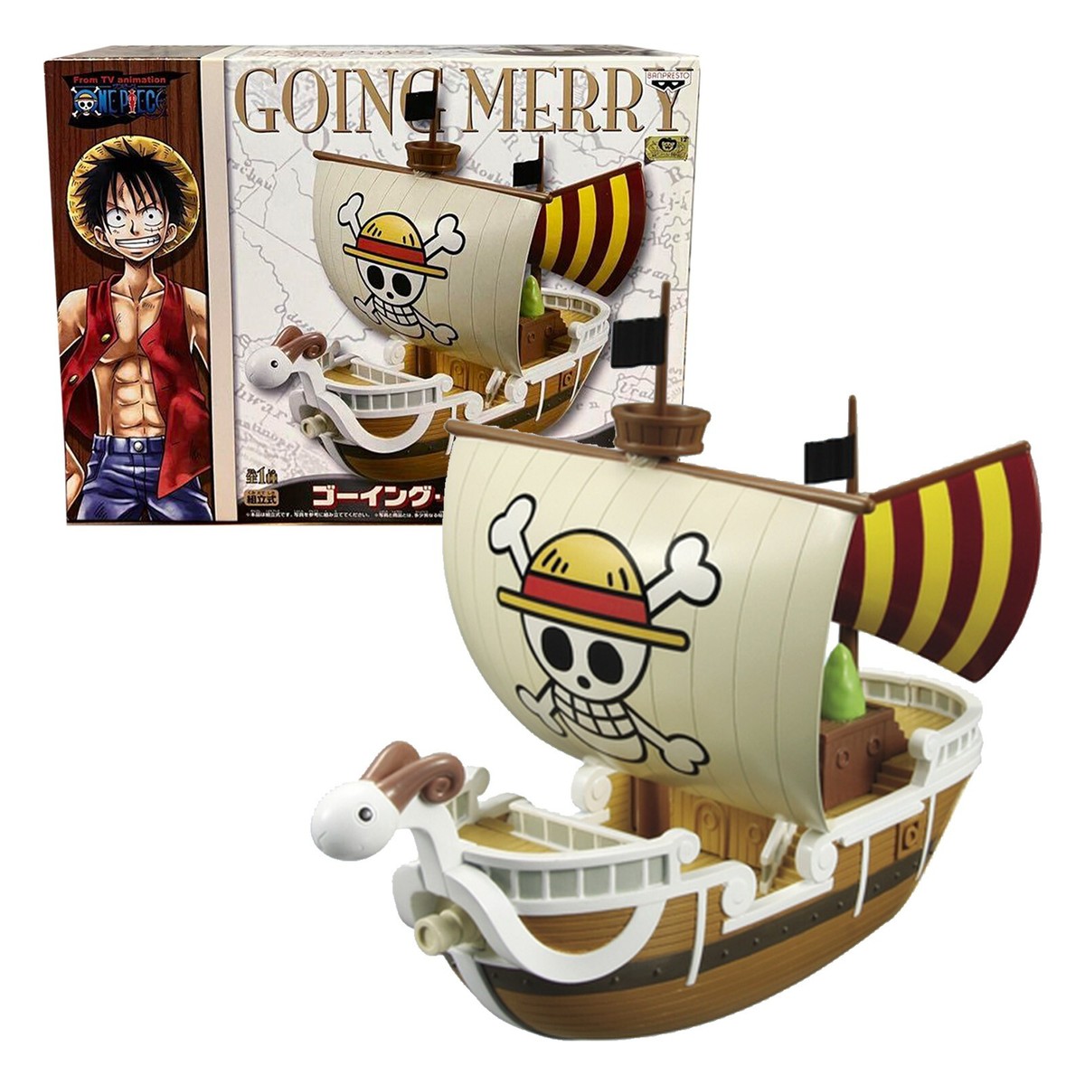 ONE PIECE Assembled Super DX GOING MERRY Figure Straw Hat
