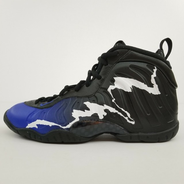 nike little posite one black game royal white