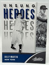 Billy Martin Unsung Heroes #UH-2 2021 Panini Absolute Baseball Card Yankees