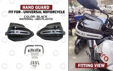 Fit For Universal Motorcycle "Black Hand Guard Kit With Aluminum Support"