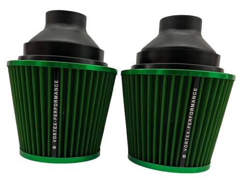 Fits BMW Cold Air Dual Cone Intake For N54 Motors - GREEN - Foto 8 di 22