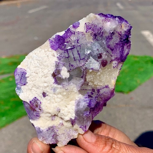 242G Natural transparent purple flourite cluster chakra spiritual sample - Picture 13 of 20