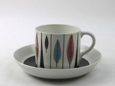 1950s Marianne Westman for Rorstrand Sweden Cup and Saucer Tango Design MCM