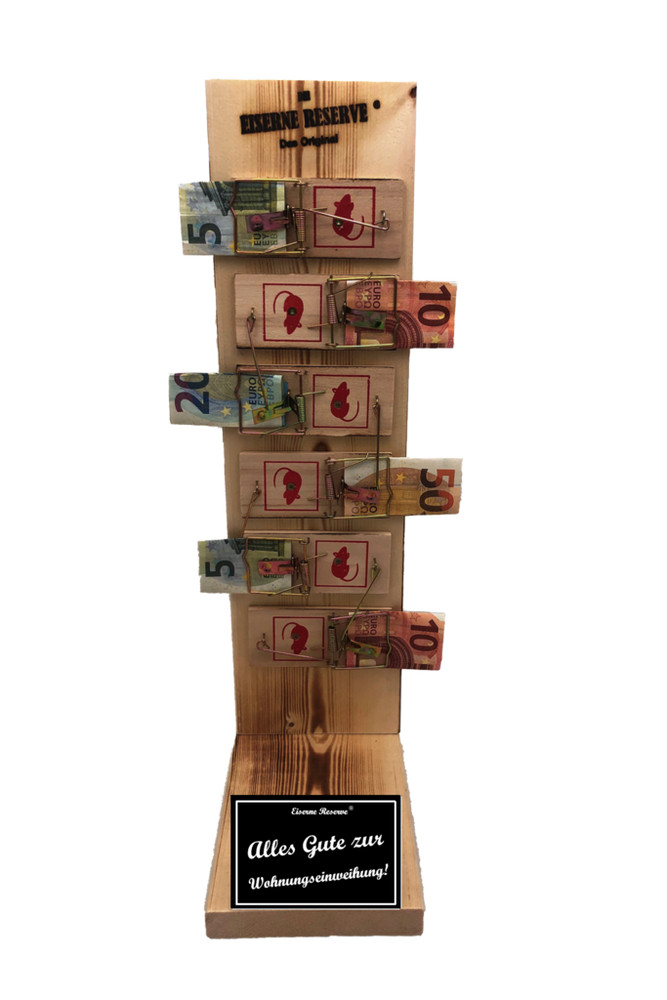 Alles Gute zur Wohnungseinweihung - Die Eiserne Reserve ® Mausefalle Premium