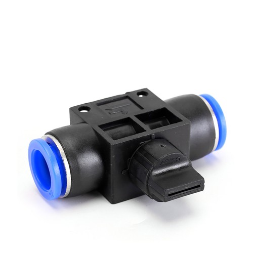 Pneumatic Push In Fitting Air Water Pipe - Shut off Valve 4-6-8-10-12mm - 第 3/8 張圖片